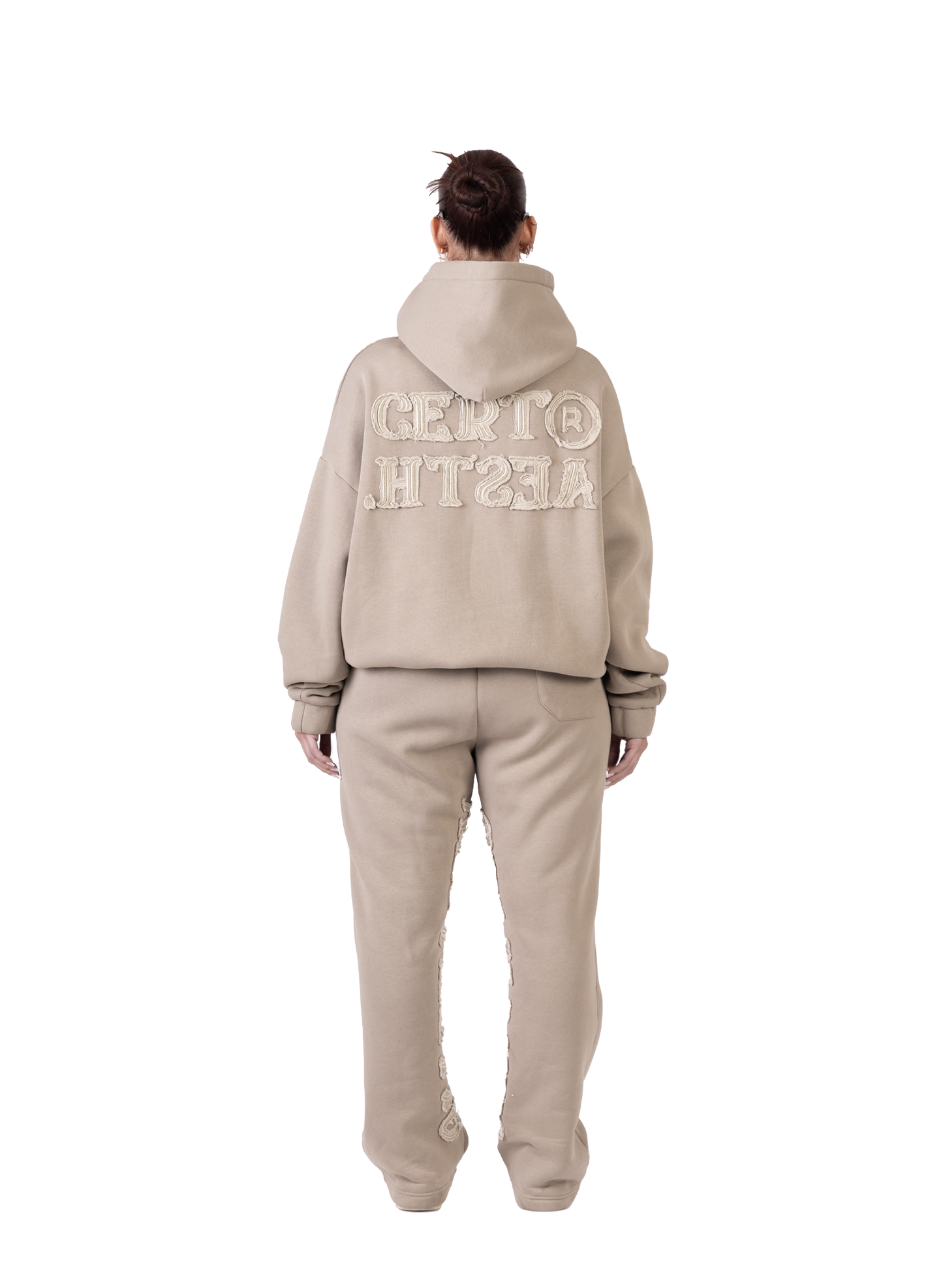 C/A HOODIE DARK BEIGE