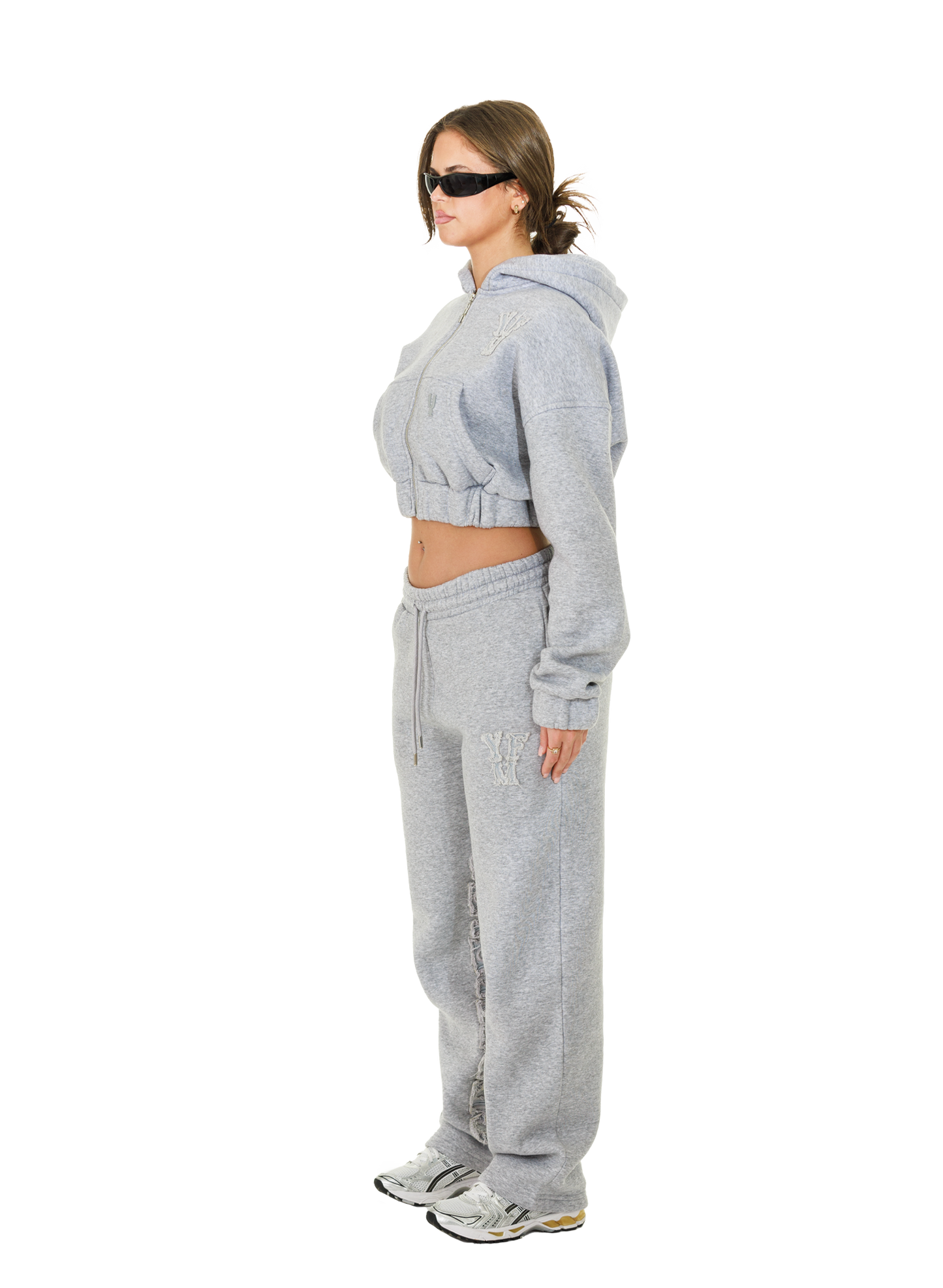 C/A PANTS GREY MELANGE WOMAN v2