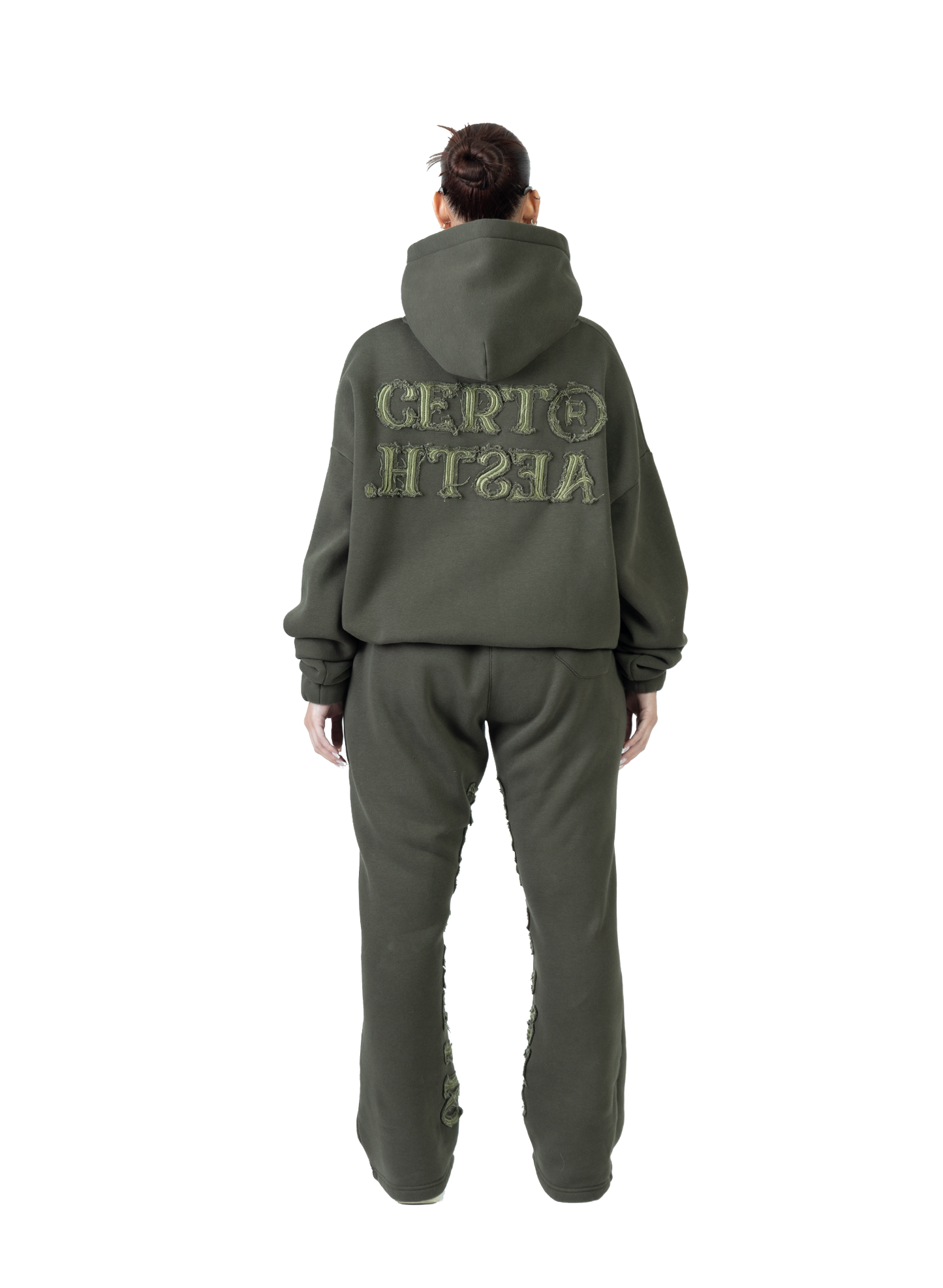 C/A HOODIE DARK GREEN