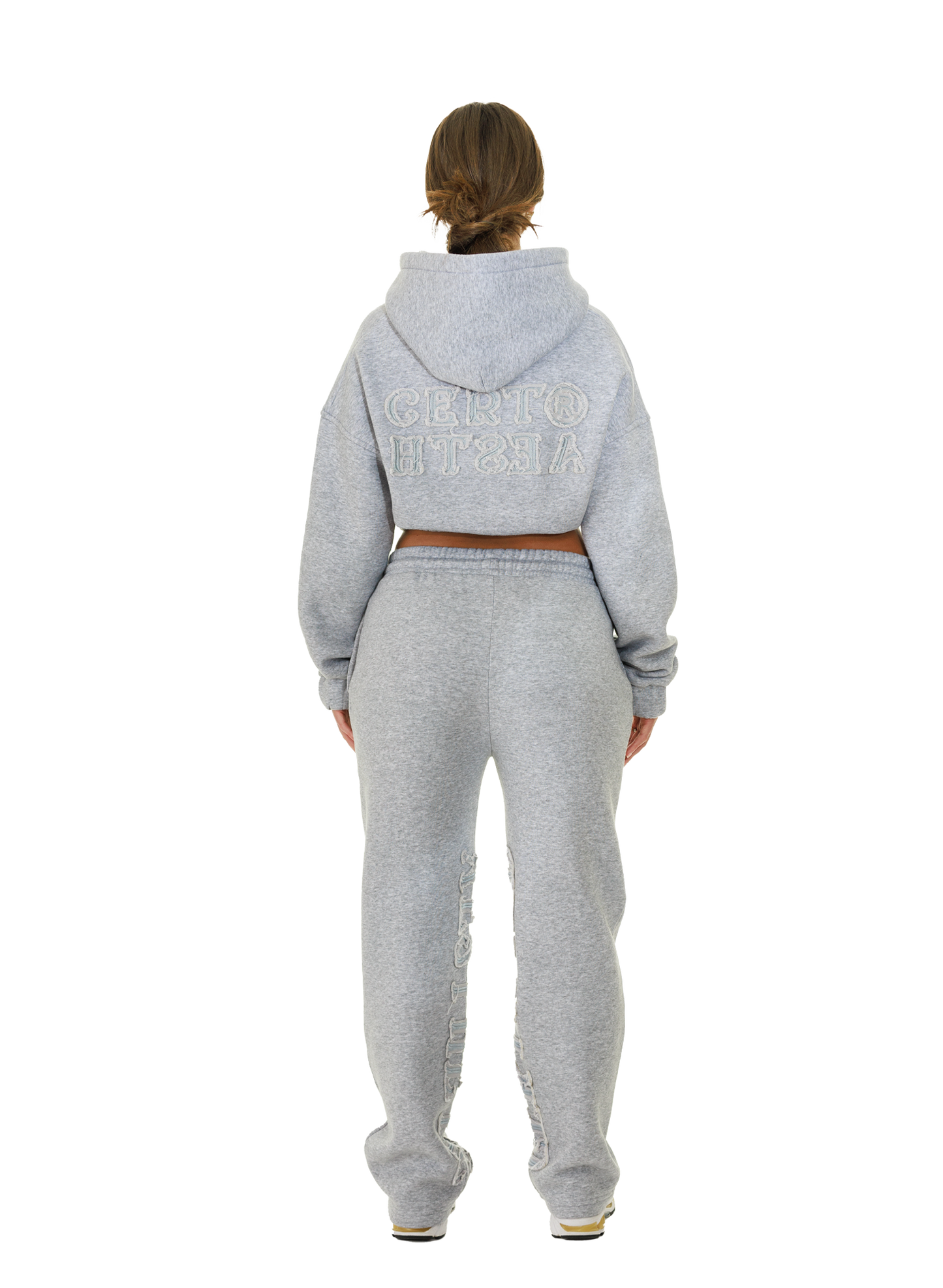 C/A ZIP-HOODIE GREY MELANGE WOMAN v2