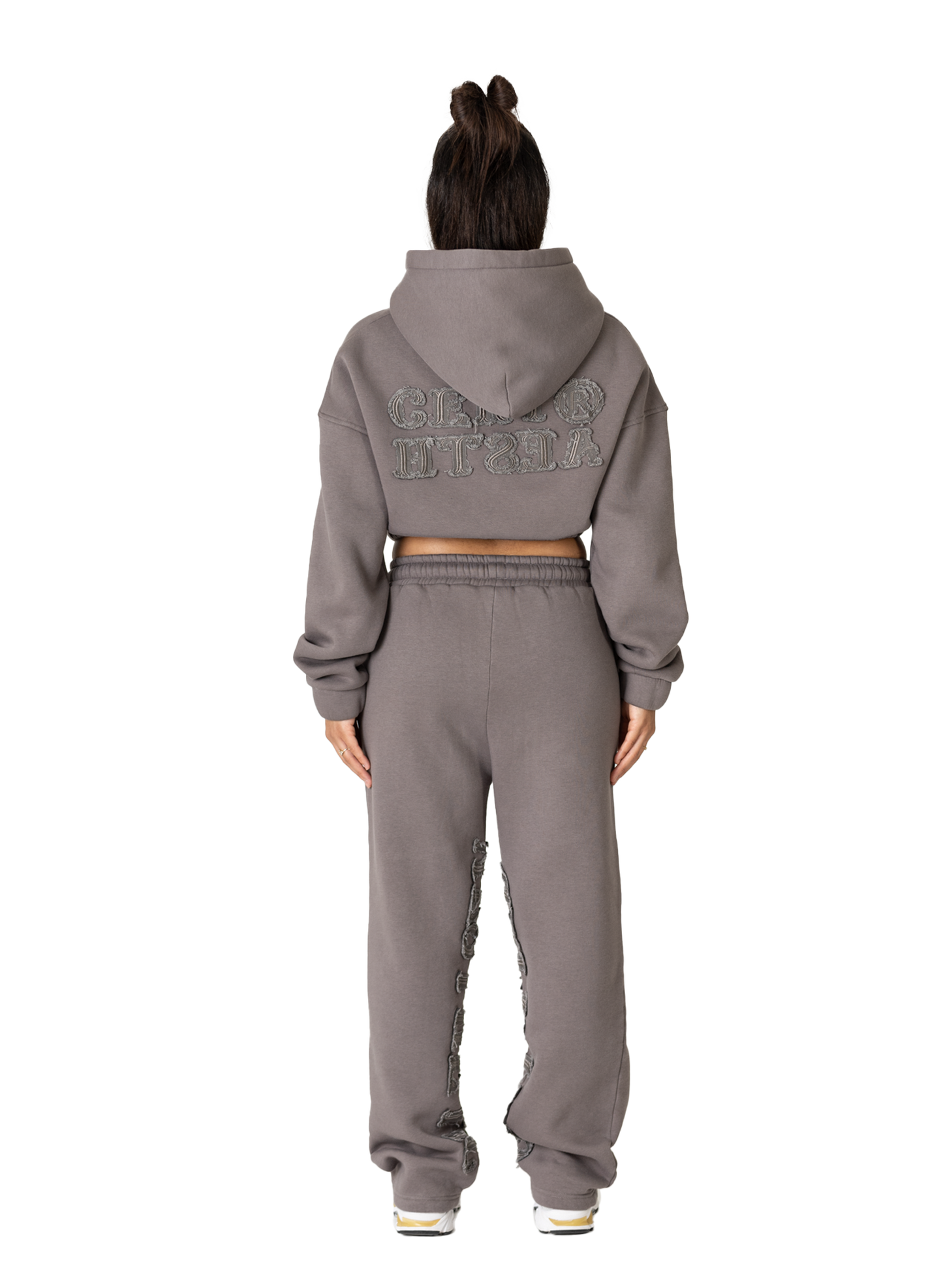 C/A ZIP-HOODIE SMOKED SAND WOMAN