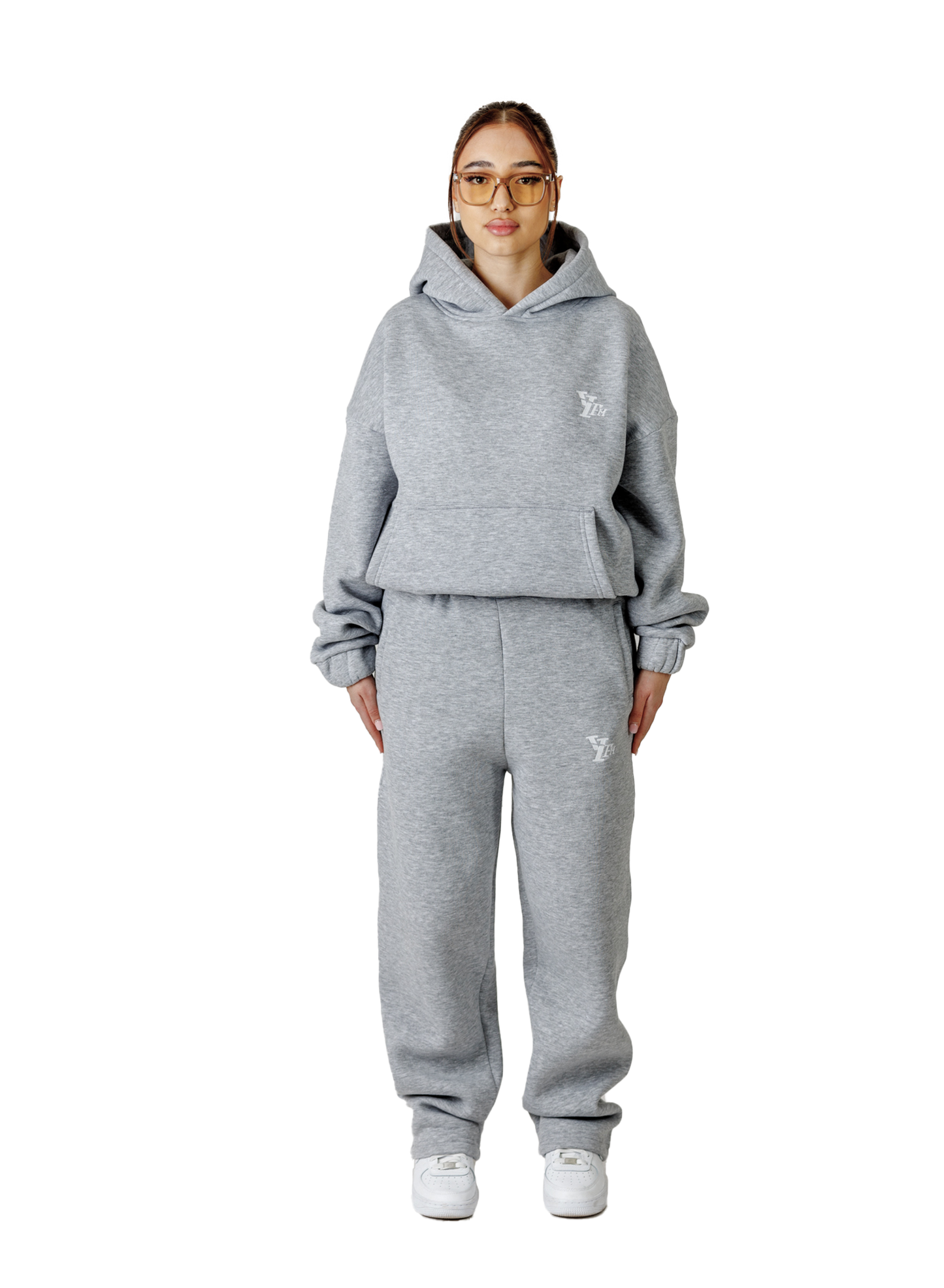 BASIC HOODIE GREY MELANGE