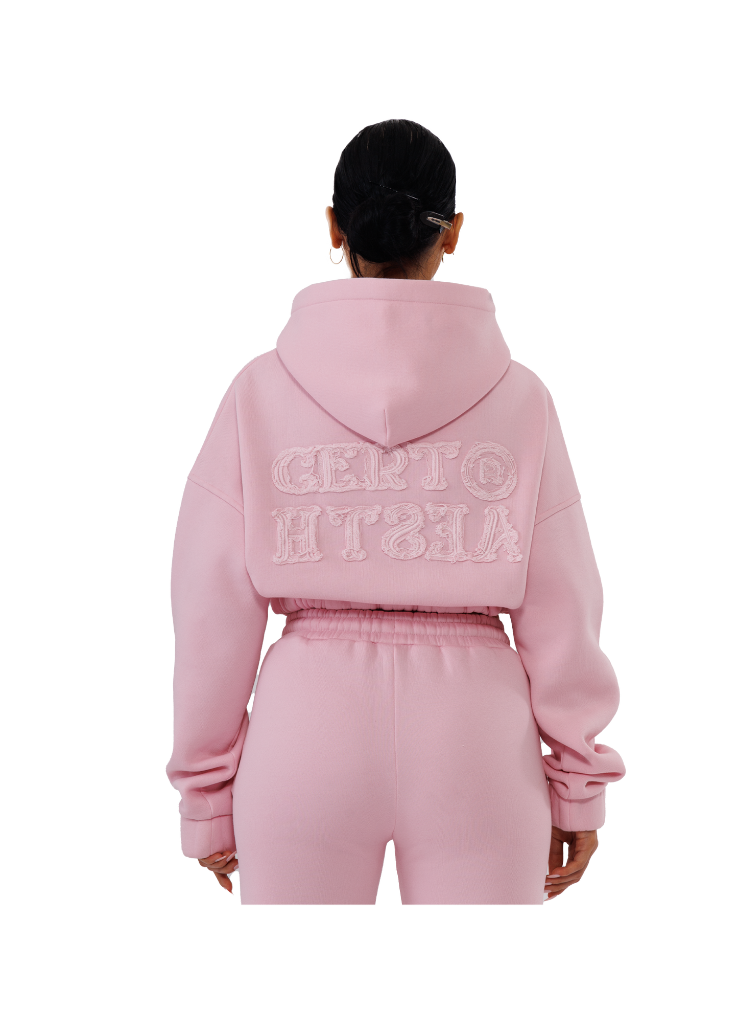 C/A ZIP-HOODIE ROSA WOMAN