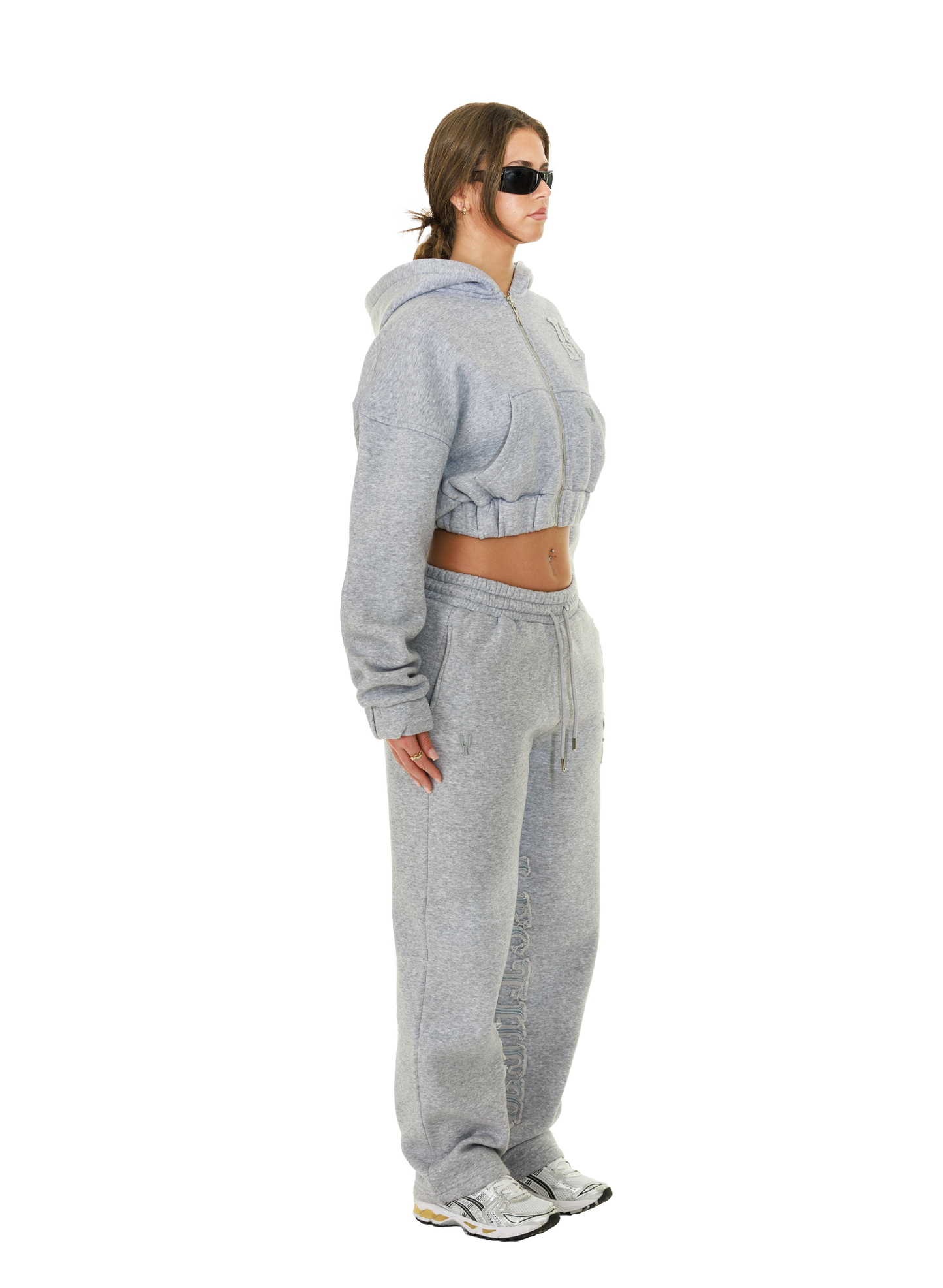 C/A PANTS GREY MELANGE WOMAN v2