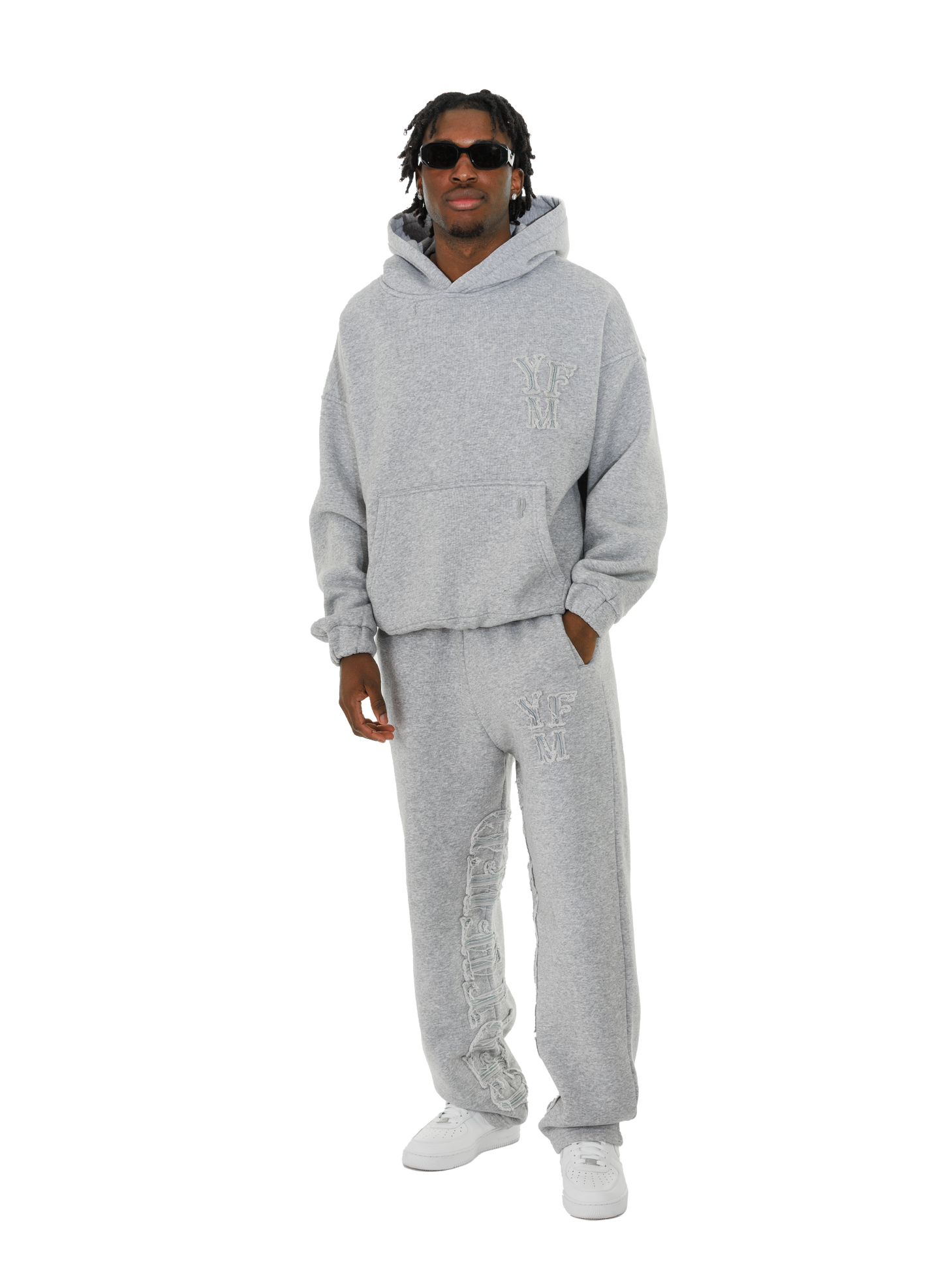 C/A HOODIE GREY MELANGE v2