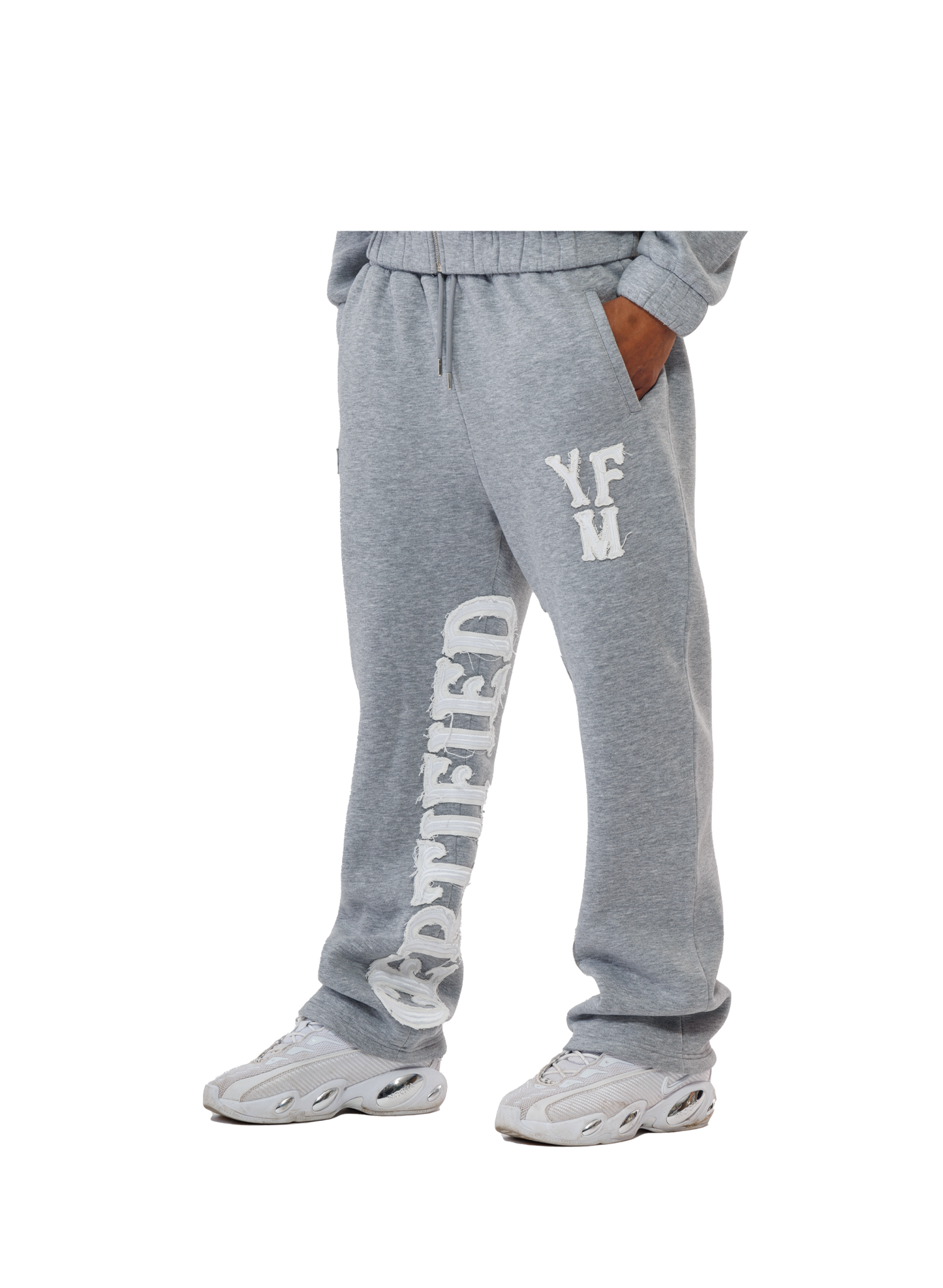 C/A PANTS GREY MELANGE