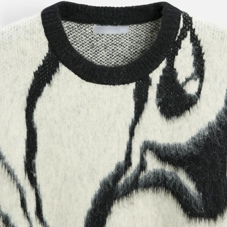 Skwaky | Abstract Jacquard Sweater