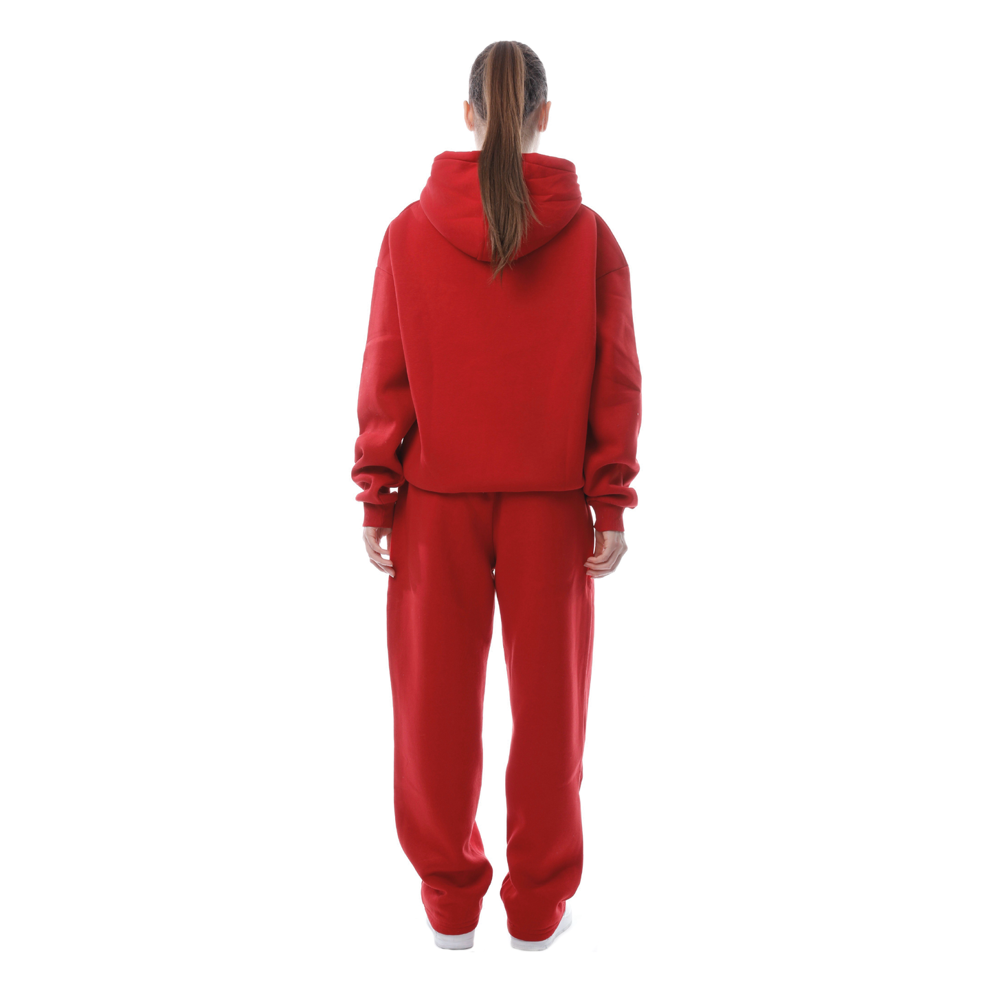 OPEN LEG JOGGER RED