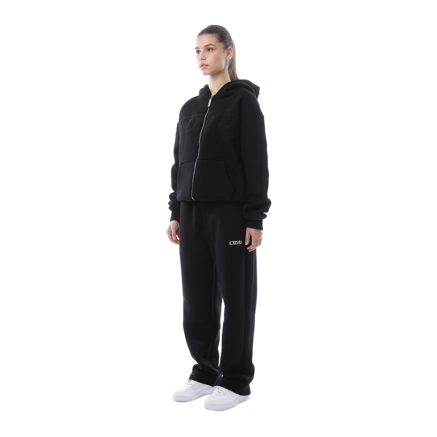 FROTTEE ZIP-UP BLACK