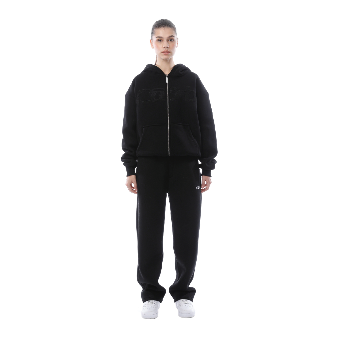 FROTTEE ZIP-UP BLACK