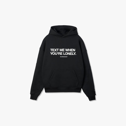 Text Me Hoodie "Signal Black"