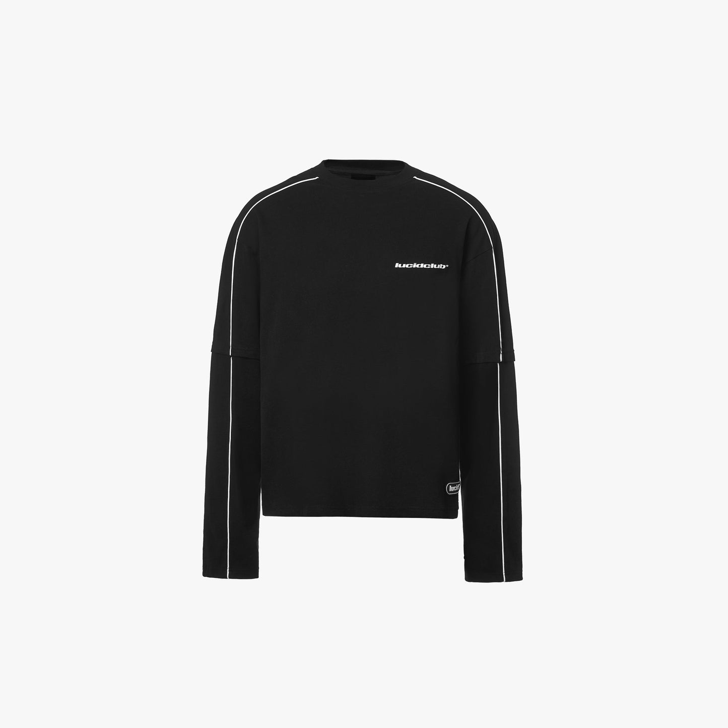 Double Layer Longsleeve "Deep Black"