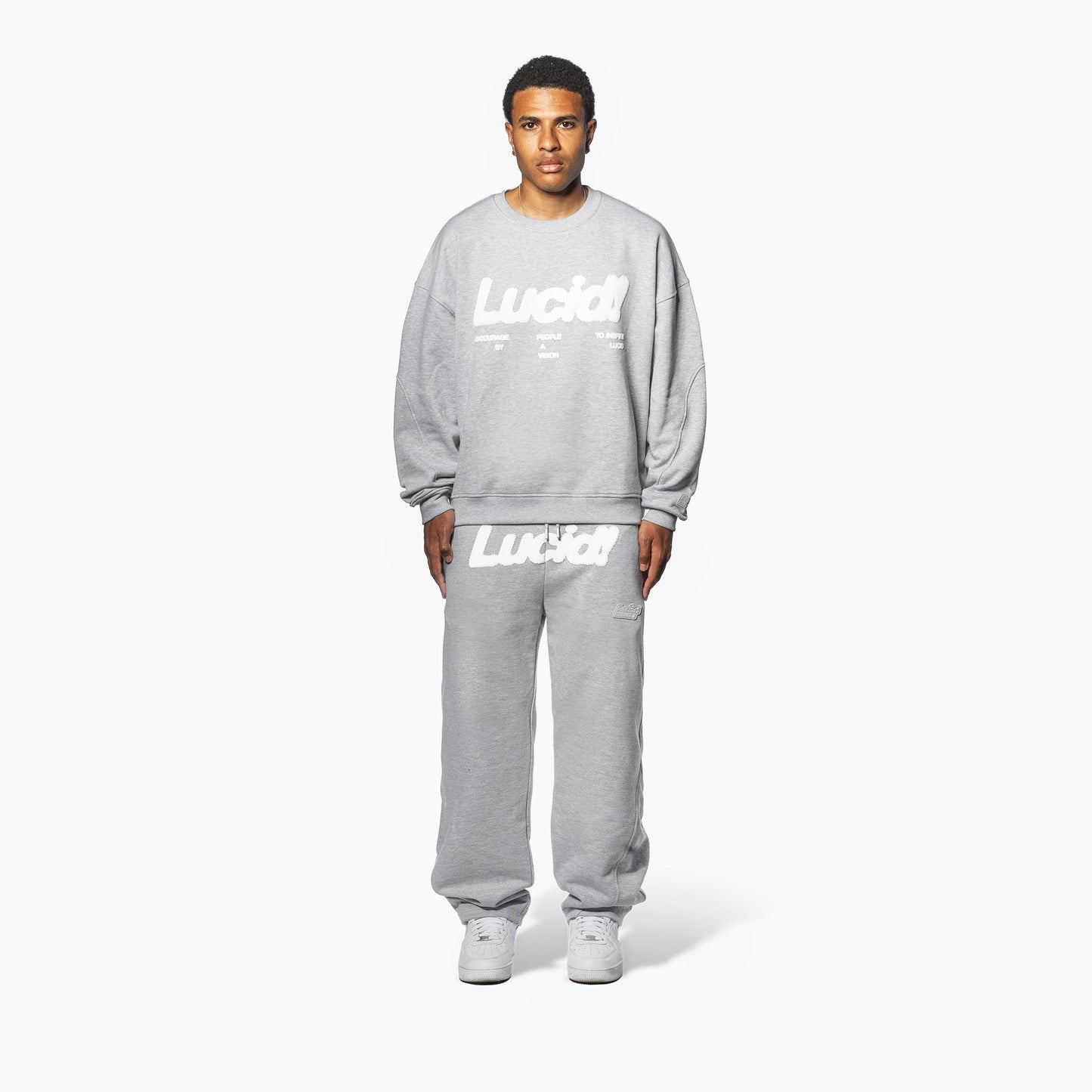 Lucid! Tracksuit-Bundle "Heather Grey"