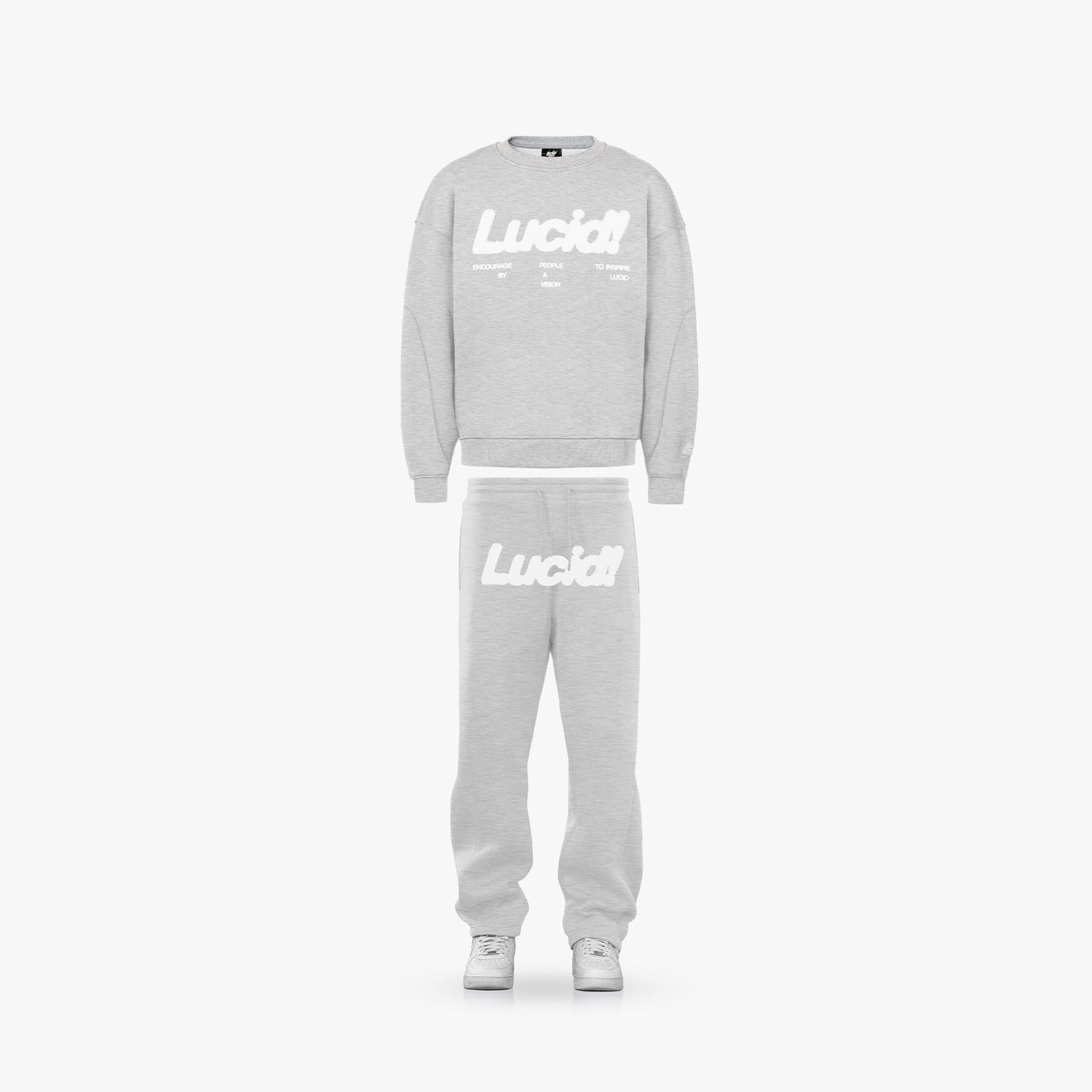 Lucid! Tracksuit-Bundle "Heather Grey"