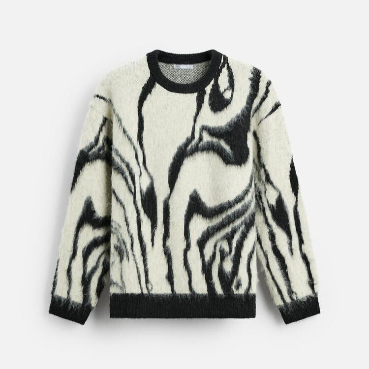 Skwaky | Abstract Jacquard Sweater