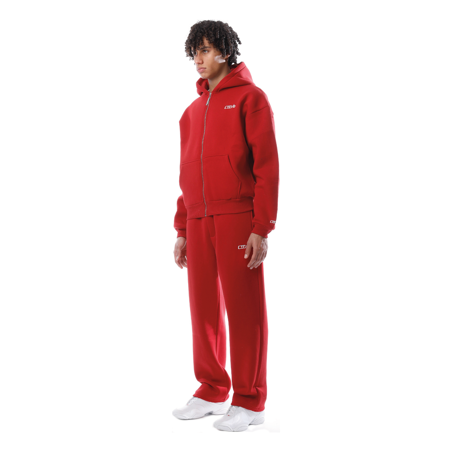 OPEN LEG JOGGER RED