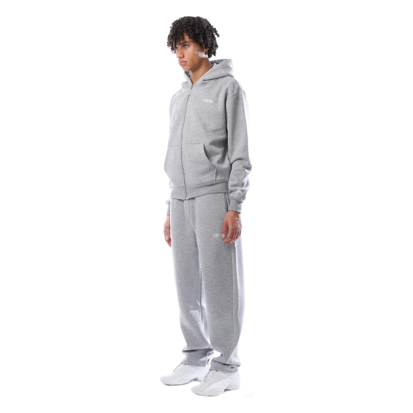 OPEN LEG JOGGER GREY MELANGE