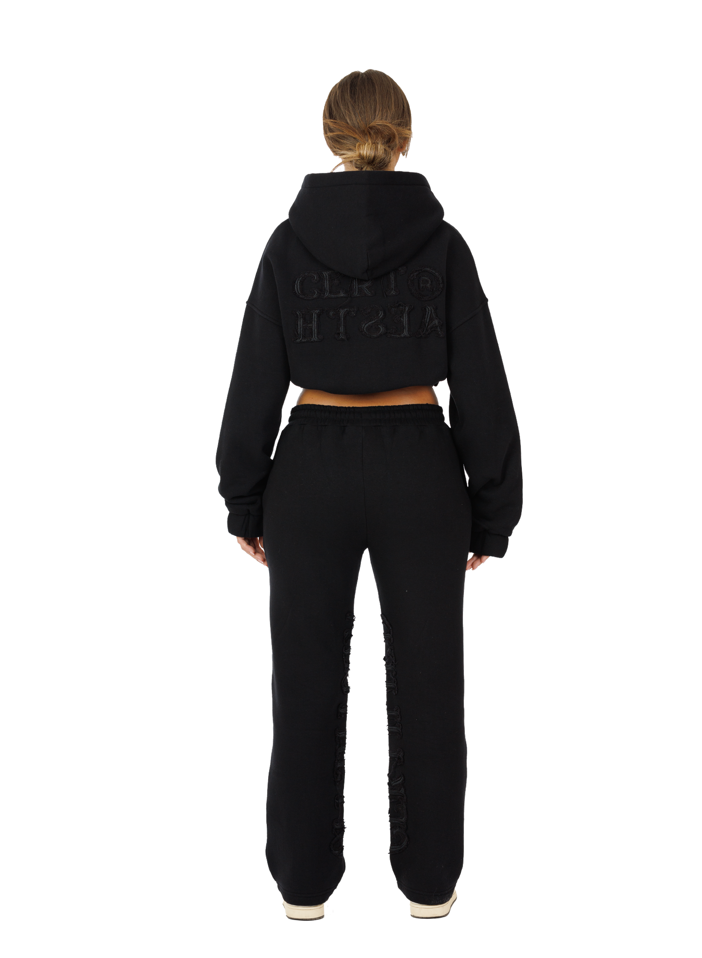 C/A ZIP-HOODIE BLACK WOMAN