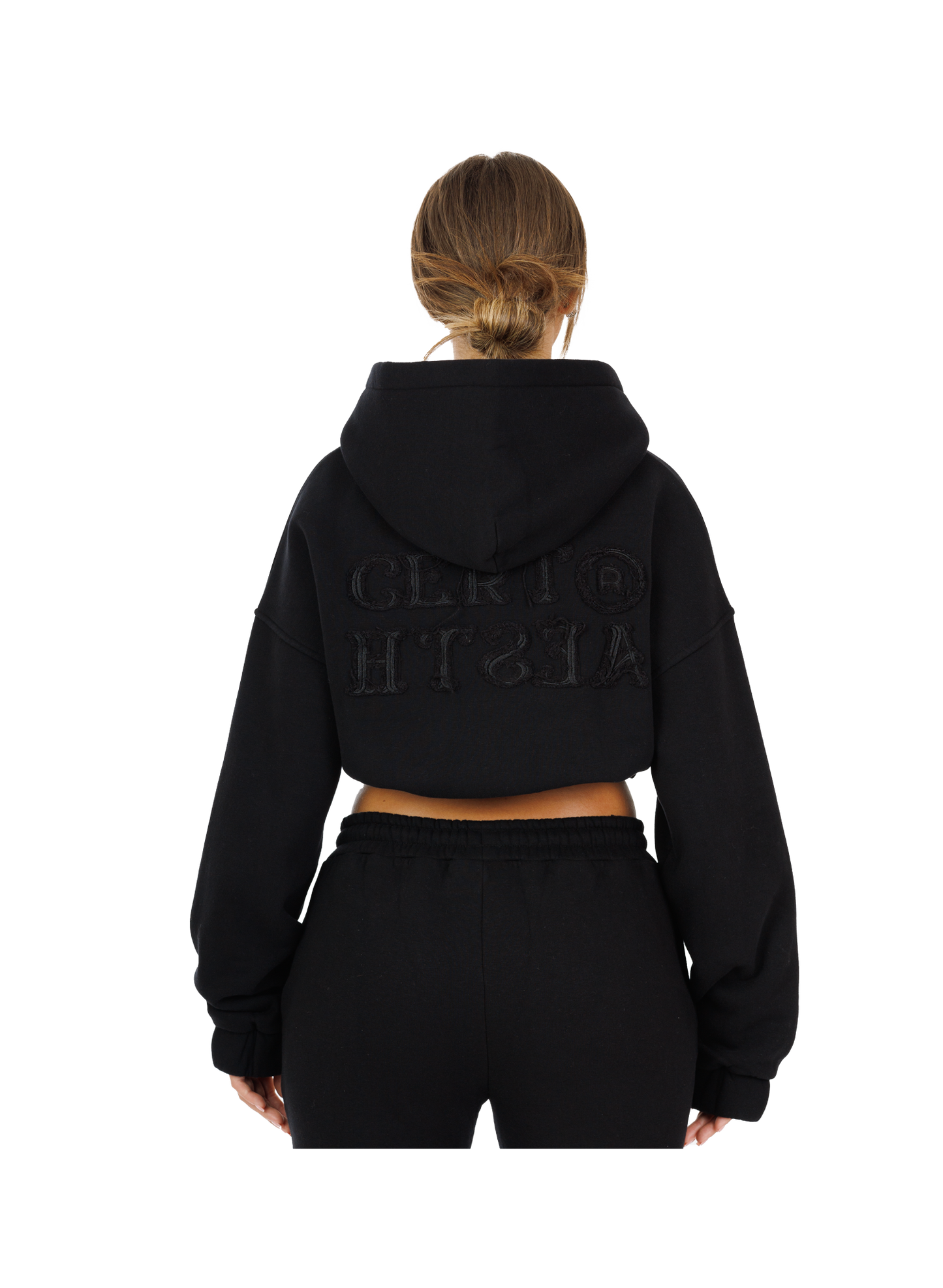 C/A ZIP-HOODIE BLACK WOMAN