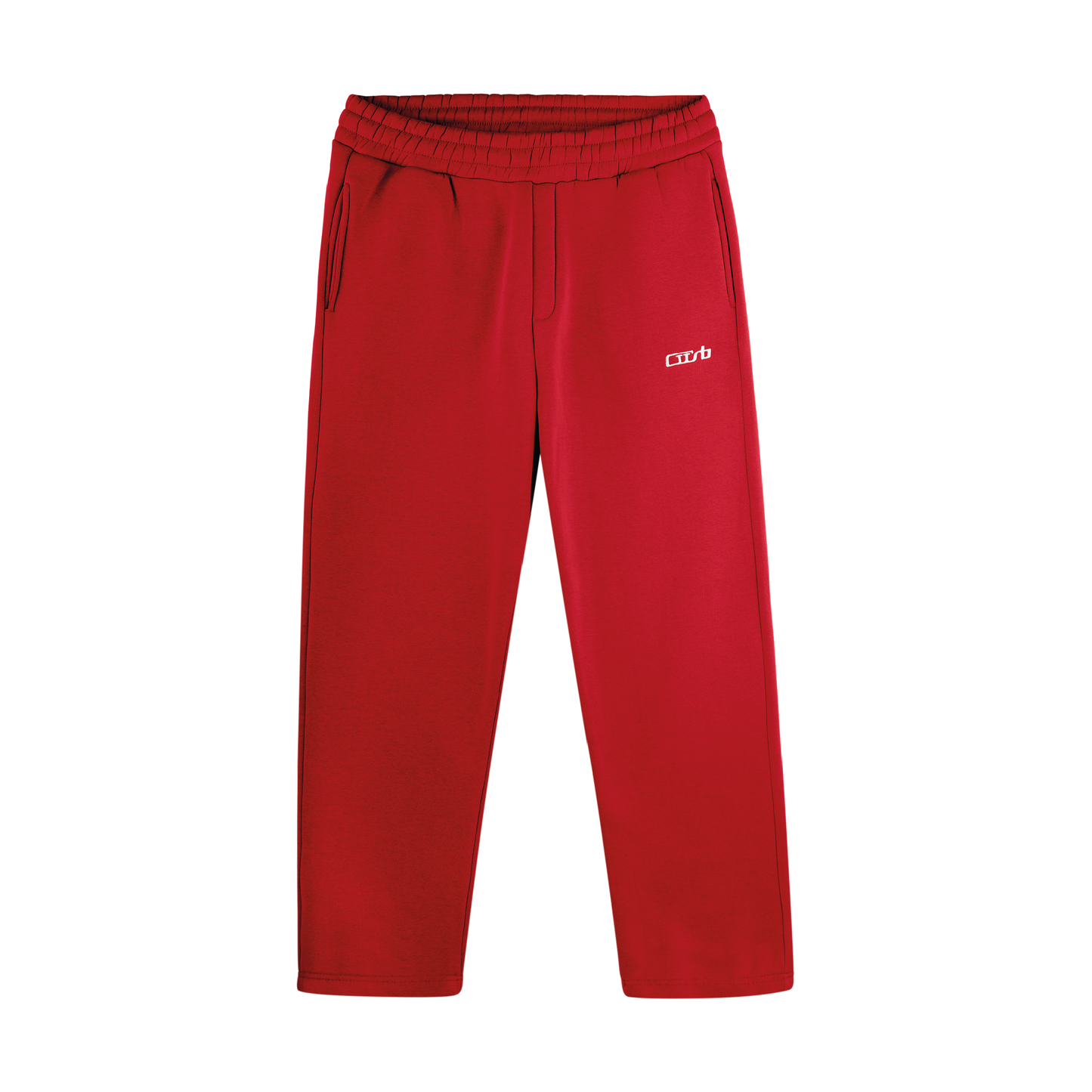 OPEN LEG JOGGER RED