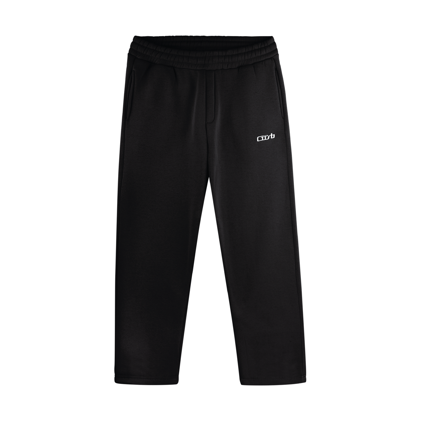 OPEN LEG JOGGER BLACK